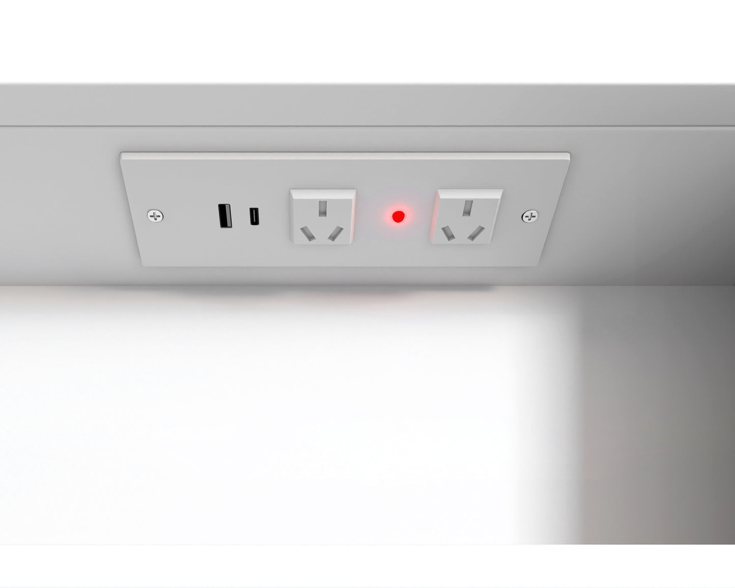 LED Newport 900x450 White Shaving Cabinet Soft Square