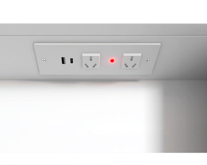 LED Newport 900x450 White Shaving Cabinet Soft Square