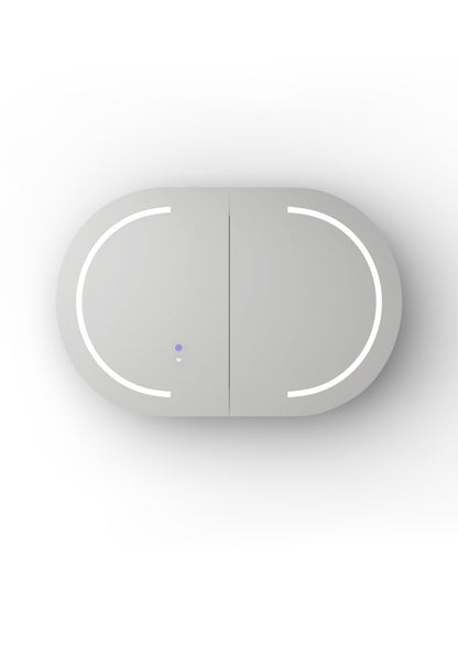LED Bondi 900x600 White Shaving Cabinet - Premium