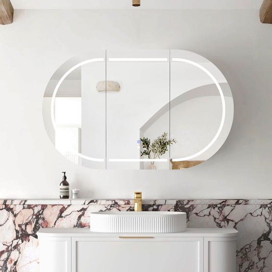 LED Bondi 1200x750 White Shaving Cabinet - Premium