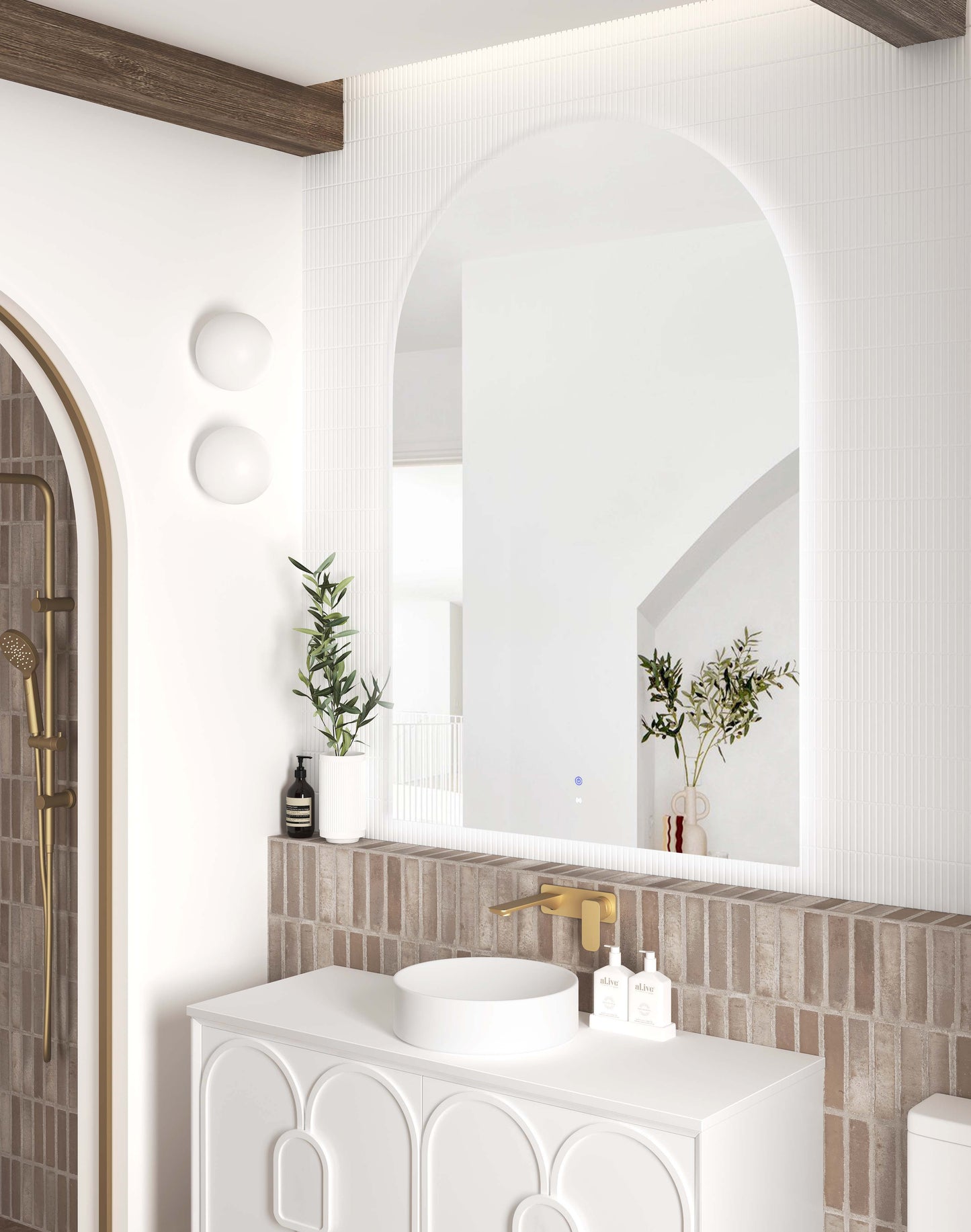 LED Archie 1500x1000 Frameless Mirror