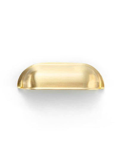 Newport - Brushed Brass 76/90mm  Handle (76mm Hole to Hole ; 90mm Total Length)