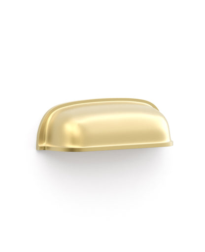 Newport - Brushed Brass 76/90mm  Handle (76mm Hole to Hole ; 90mm Total Length)