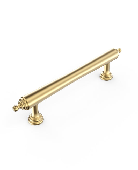 Heirloom - 140mm Brushed Brass  Handle  (Premium Solid Brass )