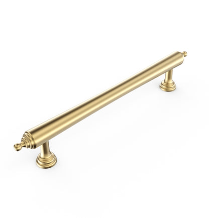 Heirloom - Brushed Brass 128/171mm  Handle (128mm Hole to Hole ; 171mm Total Length)