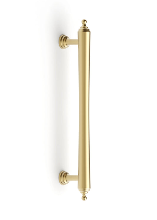 Heirloom - Brushed Brass 128/171mm  Handle (128mm Hole to Hole ; 171mm Total Length)