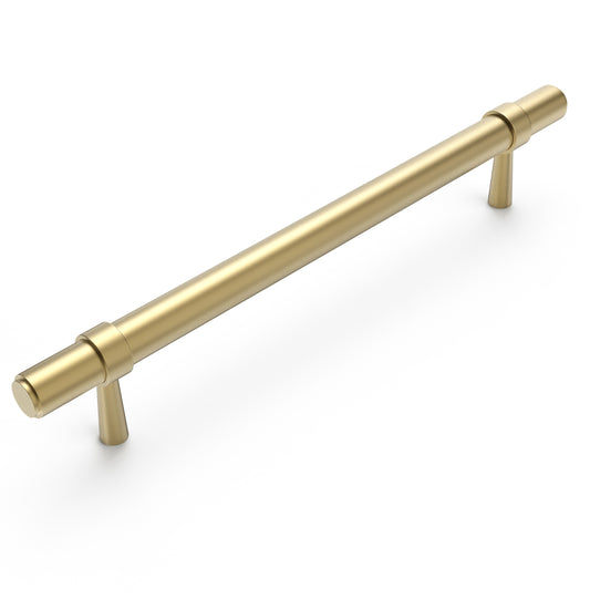 Astor - 160/210mm Brushed Brass Handle (160mm Hole to Hole ; 210mm Total Length)