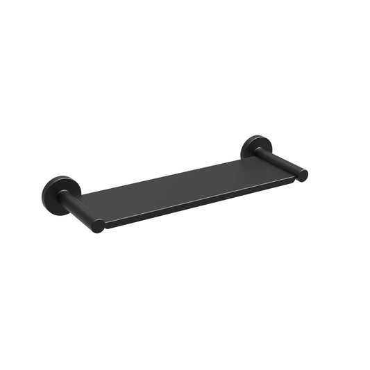 300mm W  Surface Mounted Shower Shelf  - 300mm W centres x 110mm projection - Matt Black