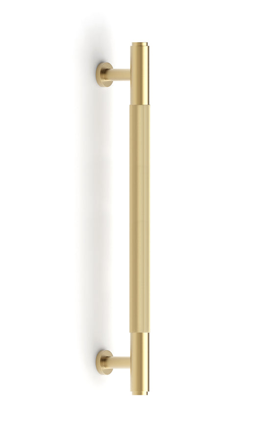 Soho - Brushed Brass 160/195mm  Handle (160mm Hole to Hole ; 195mm Total Length)