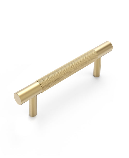 Nord - Brushed Brass 96/130mm  Handle (96mm Hole to Hole ; 130mm Total Length)