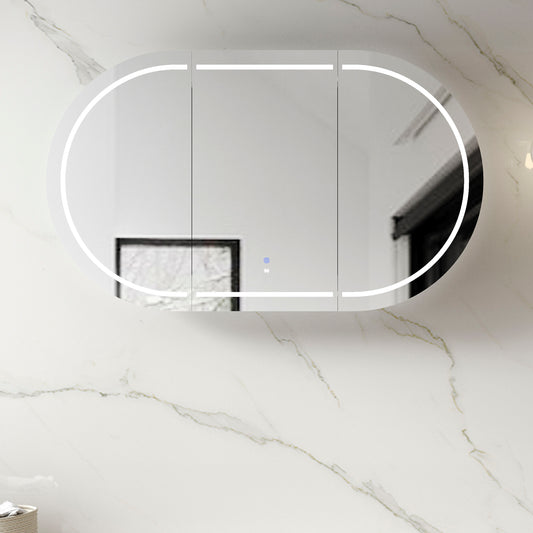LED Bondi 1500x900 White Shaving Cabinet - Premium