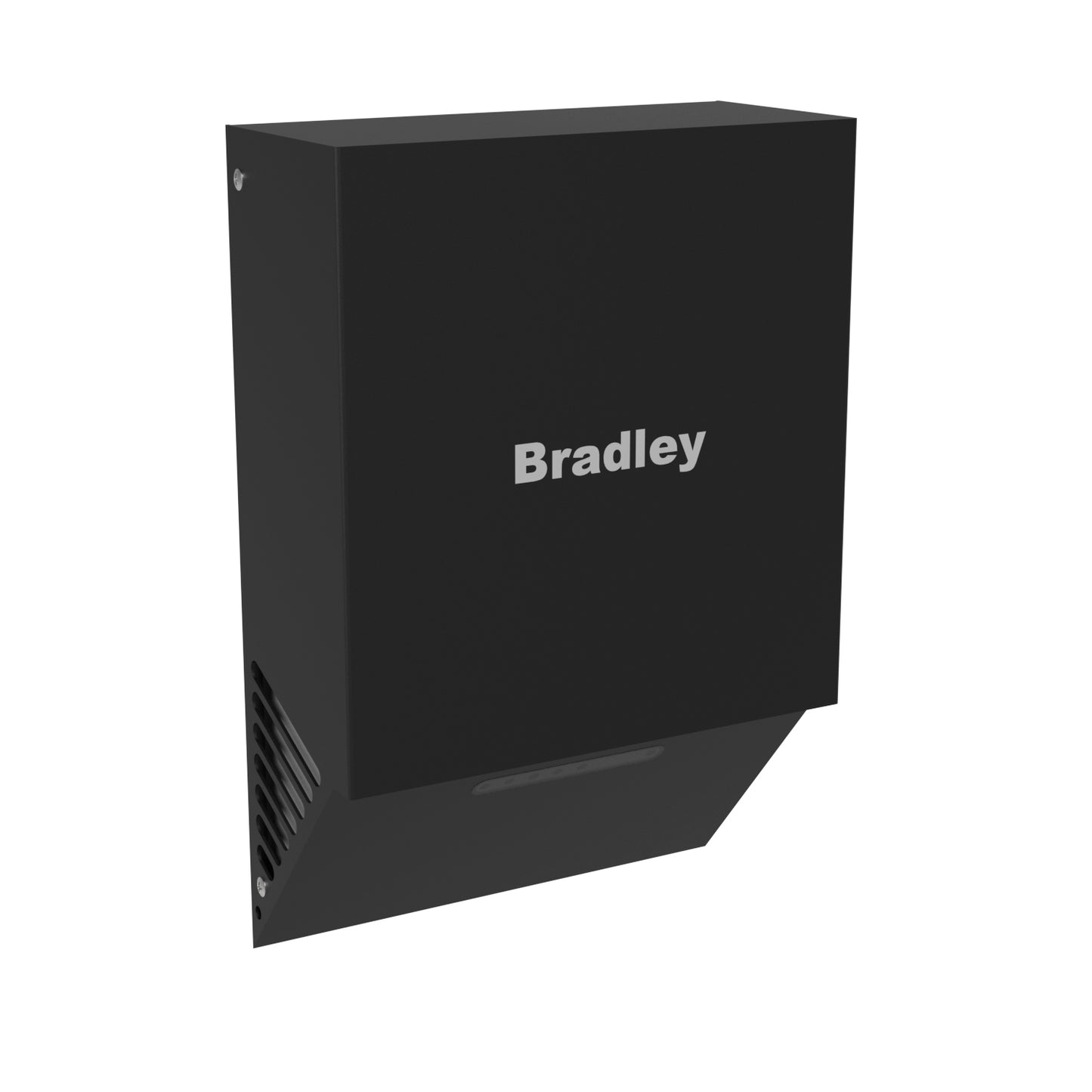 230mm W  Surface Mounted Jet Warm Hand Dryer  - 230mm W x 346mm H x 100mm D  - Matte Black