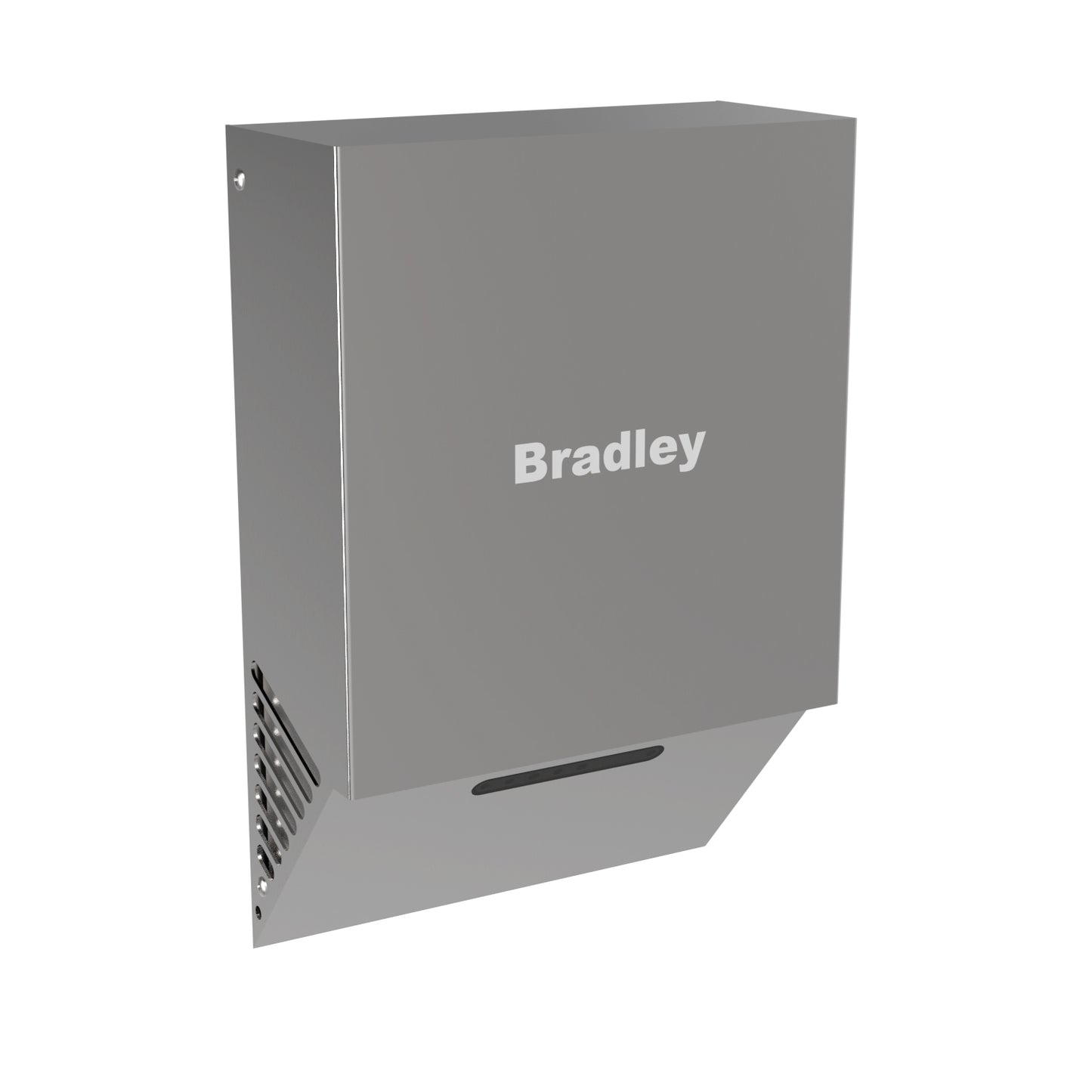 230mm W  Surface Mounted Jet Warm Hand Dryer  - 230mm W x 346mm H x 100mm D  - Satin Stainless