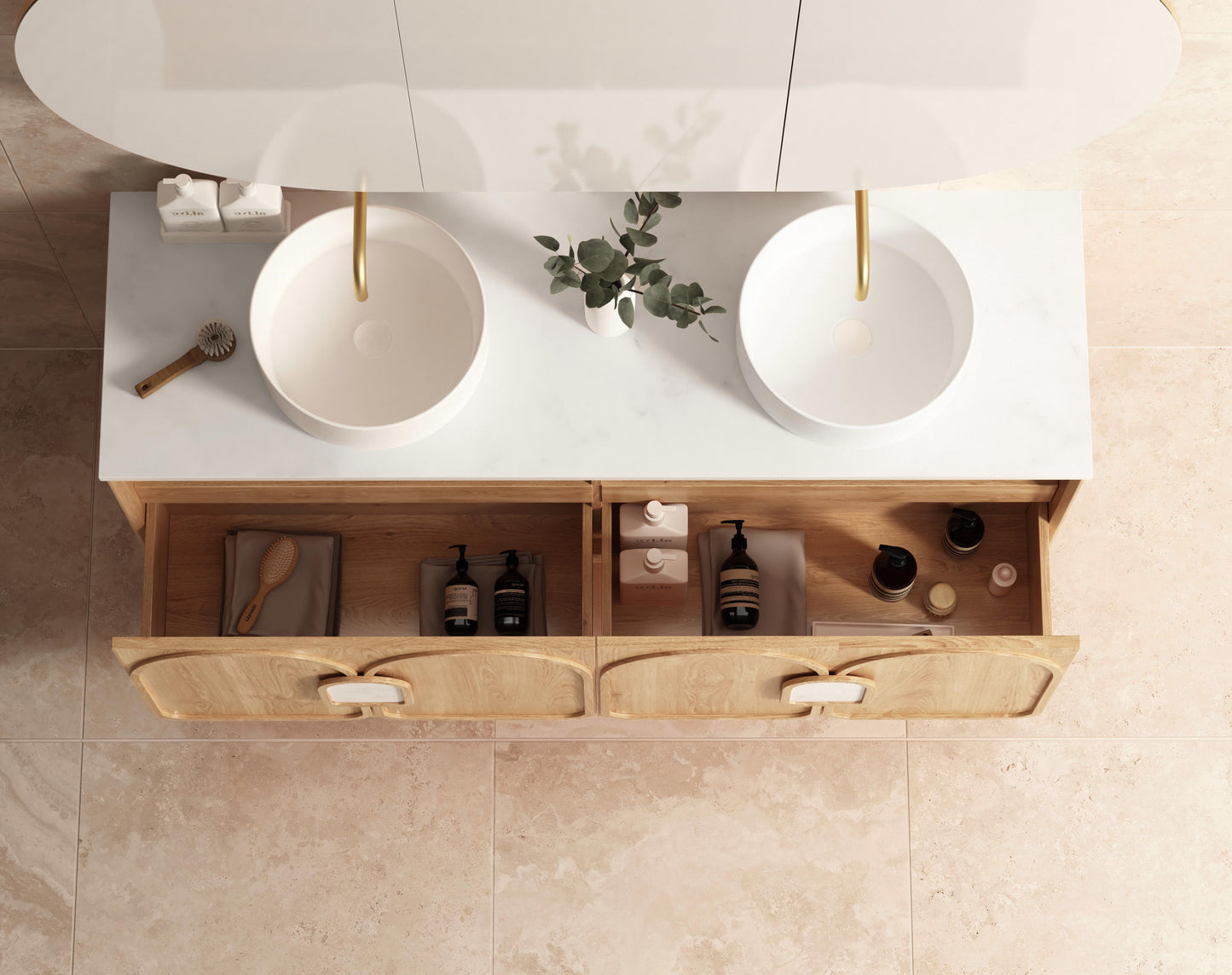 Laguna Mk II 1500mm Natural Woodland Oak Wall Hung Cabinet Only