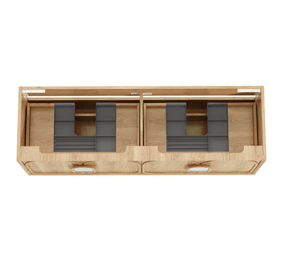 Laguna Mk II 1500mm Natural Woodland Oak Wall Hung Cabinet Only