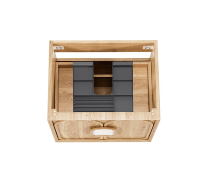 Laguna Mk II 750mm Natural Woodland Oak Wall Hung Cabinet Only