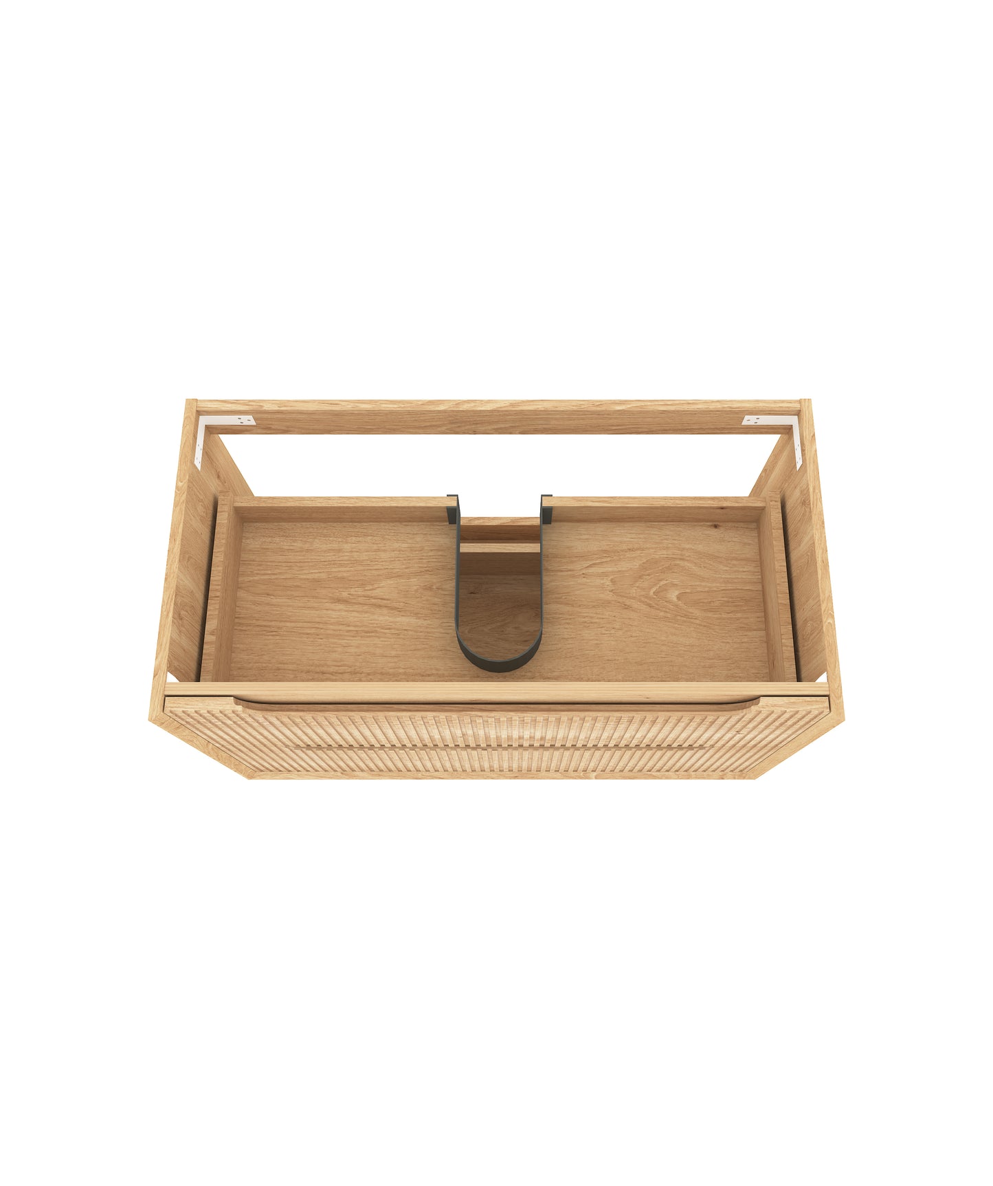 Byron Fluted 900mm Woodland Oak Wall Hung Cabinet Only