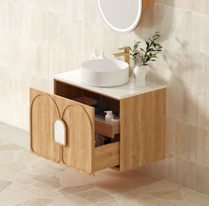 Laguna Mk II 600mm Natural Woodland Oak Wall Hung Cabinet Only