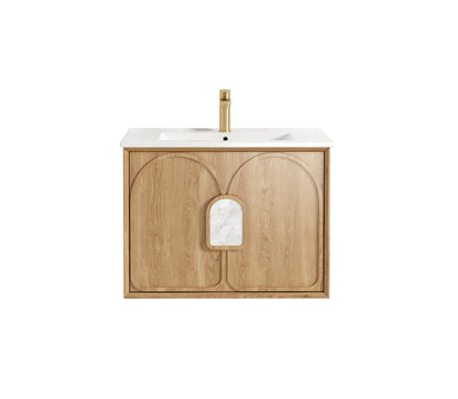 Laguna Mk II 750mm Natural Woodland Oak Wall Hung Cabinet Only
