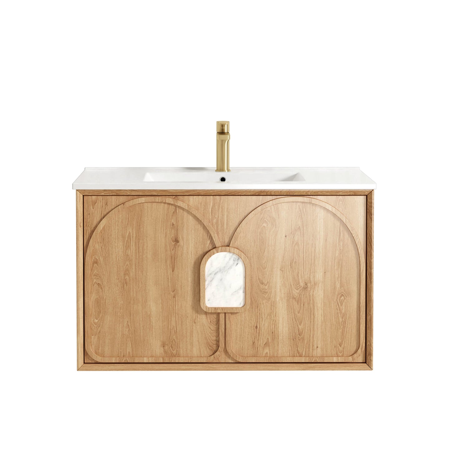 Laguna Mk II 900mm Natural Woodland Oak Wall Hung Cabinet Only