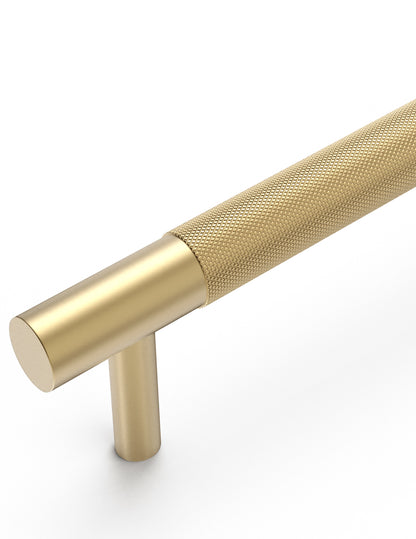 Nord - Brushed Brass 160/200mm  Handle (160mm Hole to Hole ; 200mm Total Length)