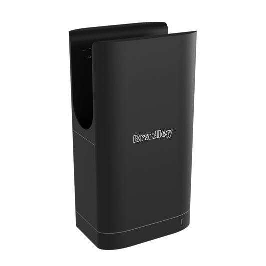 556mm H  Surface Mounted High - Speed Hand Dryer Black - 556mm H x 175mm D x 296mm W - Black