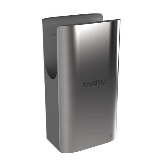556mm H  Surface Mounted High - Speed Hand Dryer Silver - 556mm H x 175mm D x 296mm W - SILVER