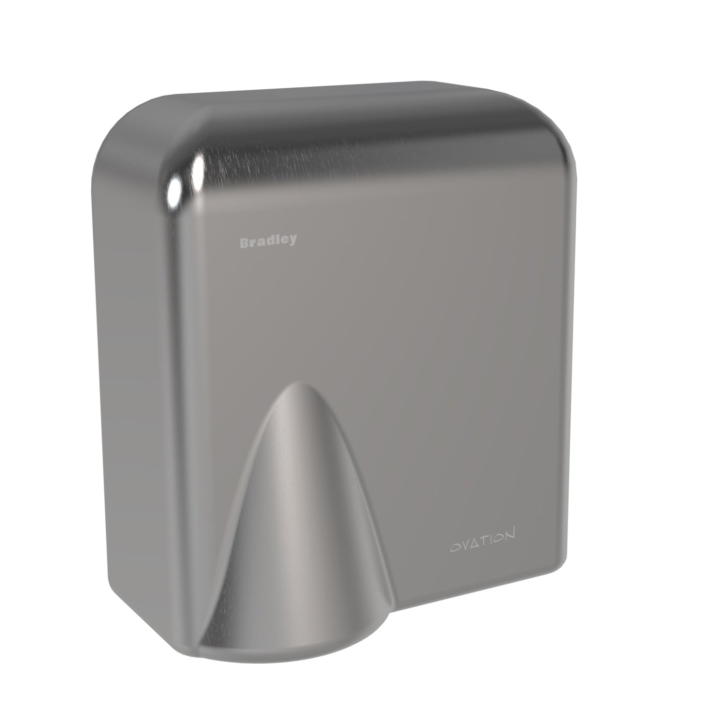 225mm W  Surface Mounted Hand Dryer - 225mm W x 282mm H x 160mm D - Satin