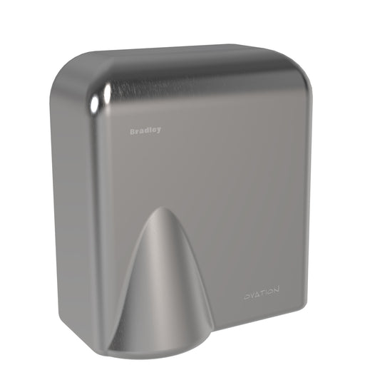225mm W  Surface Mounted Hand Dryer - 225mm W x 282mm H x 160mm D - Satin