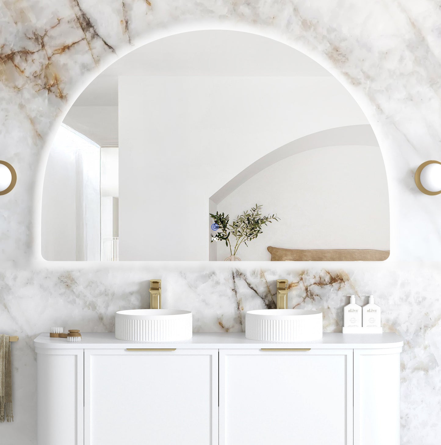 LED Moonlight Archie 1000x1500 Frameless Tuffi Mirror