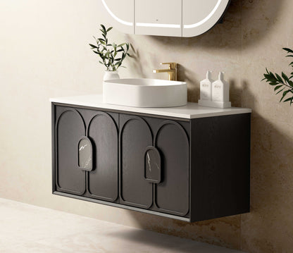 Laguna Mk II 1200mm Black Oak Wall Hung Cabinet Only