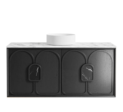 Laguna Mk II 1200mm Black Oak Wall Hung Cabinet Only