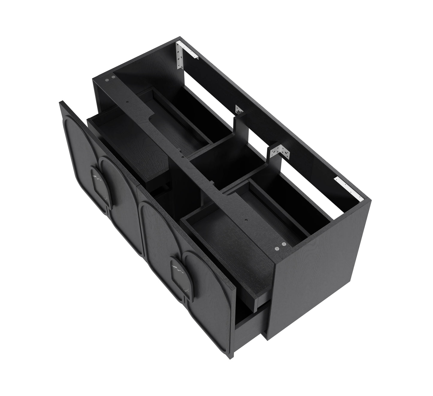Laguna Mk II 1200mm Black Oak Wall Hung Cabinet Only