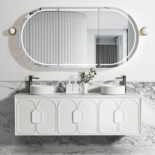 Laguna Mk II 1800mm Matte White Wall Hung Cabinet Only
