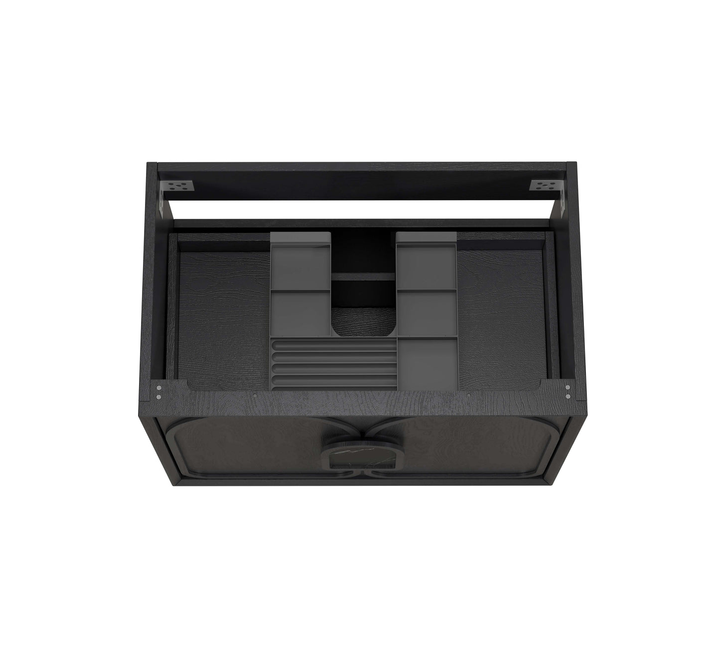Laguna Mk II 750mm Black Oak Wall Hung Cabinet Only