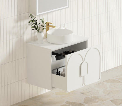 Laguna Mk II 750mm Matte White Wall Hung Cabinet Only