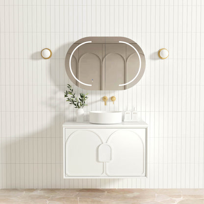 Laguna Mk II 900mm Matte White Wall Hung Cabinet Only