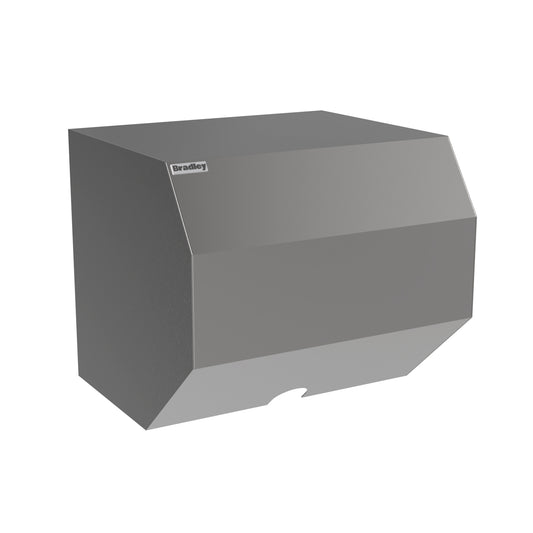 230mm W  Surface Mounted Roll Towel Dispenser - 230mm W x 200mm H x 210mm D  - Satin