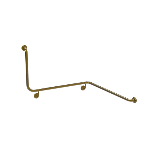 RH 1037.6mm  Surface Mounted 32mm Grab Rail to suit In  Wall Cistern  - RH 1037.6mm x 960mm x  600mm - PVD Brushed Brass