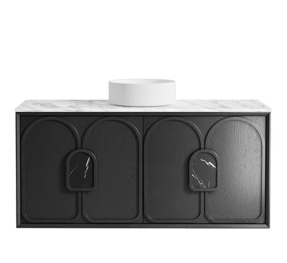 Laguna Mk II 1200mm Black Oak Wall Hung Cabinet Only