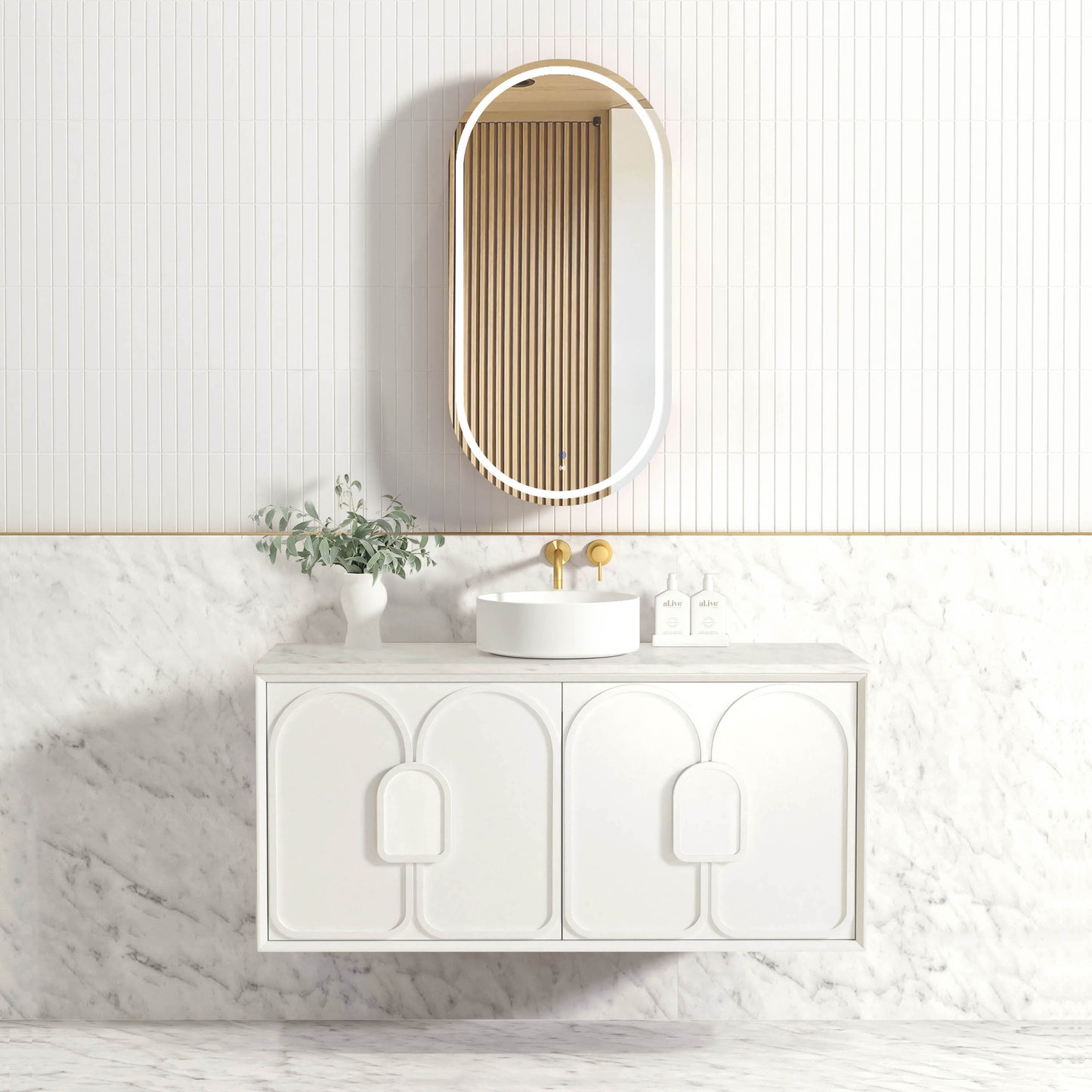 Laguna Mk II 1200mm Matte White Wall Hung Cabinet Only