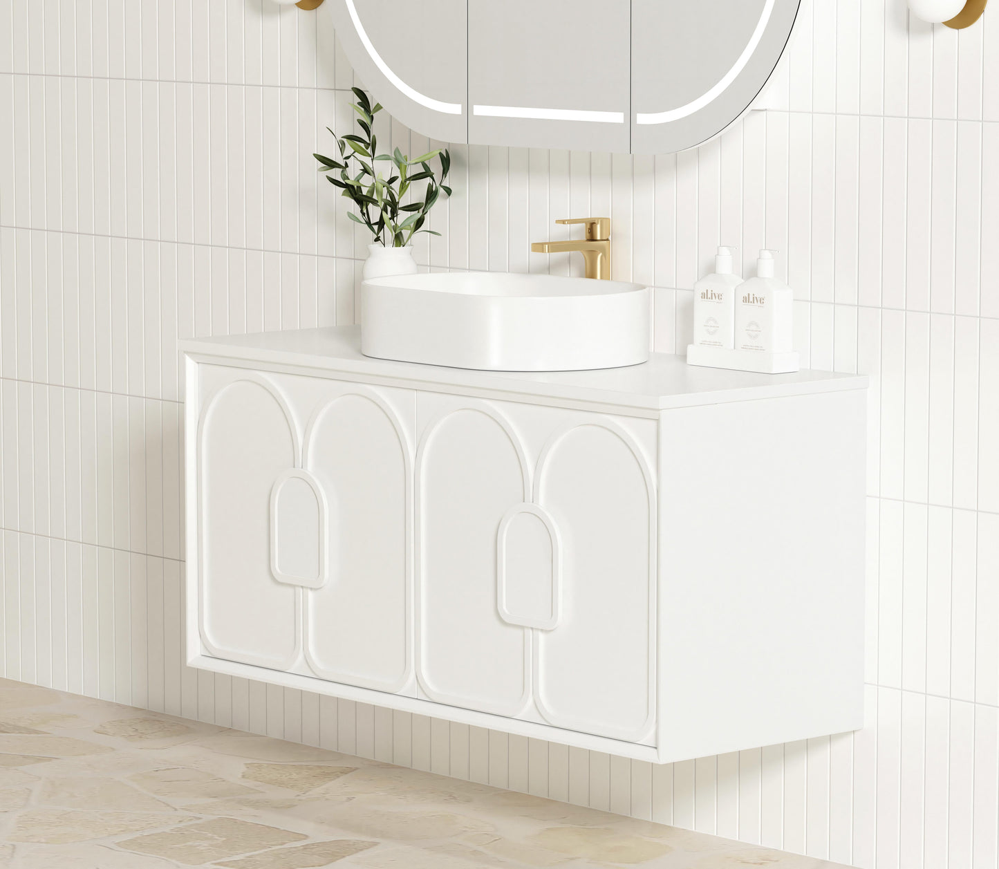 Laguna Mk II 1200mm Matte White Wall Hung Cabinet Only