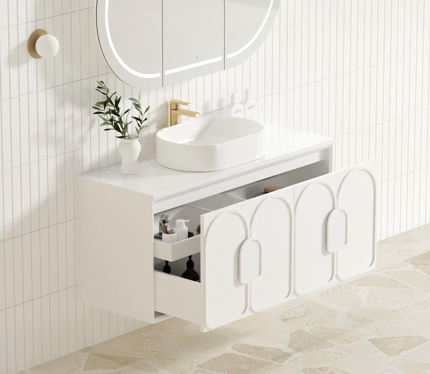Laguna Mk II 1200mm Matte White Wall Hung Cabinet Only