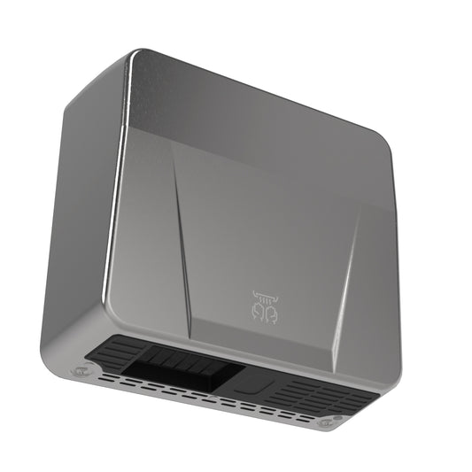 251mm W  Surface Mounted Hand Dryer - 251mm W x 236mm H x 100mm D - Satin