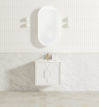 Laguna Mk II 600mm Matte White Wall Hung Cabinet Only