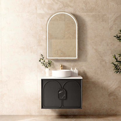 Laguna Mk II 750mm Black Oak Wall Hung Cabinet Only