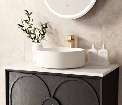 Laguna Mk II 750mm Black Oak Wall Hung Cabinet Only