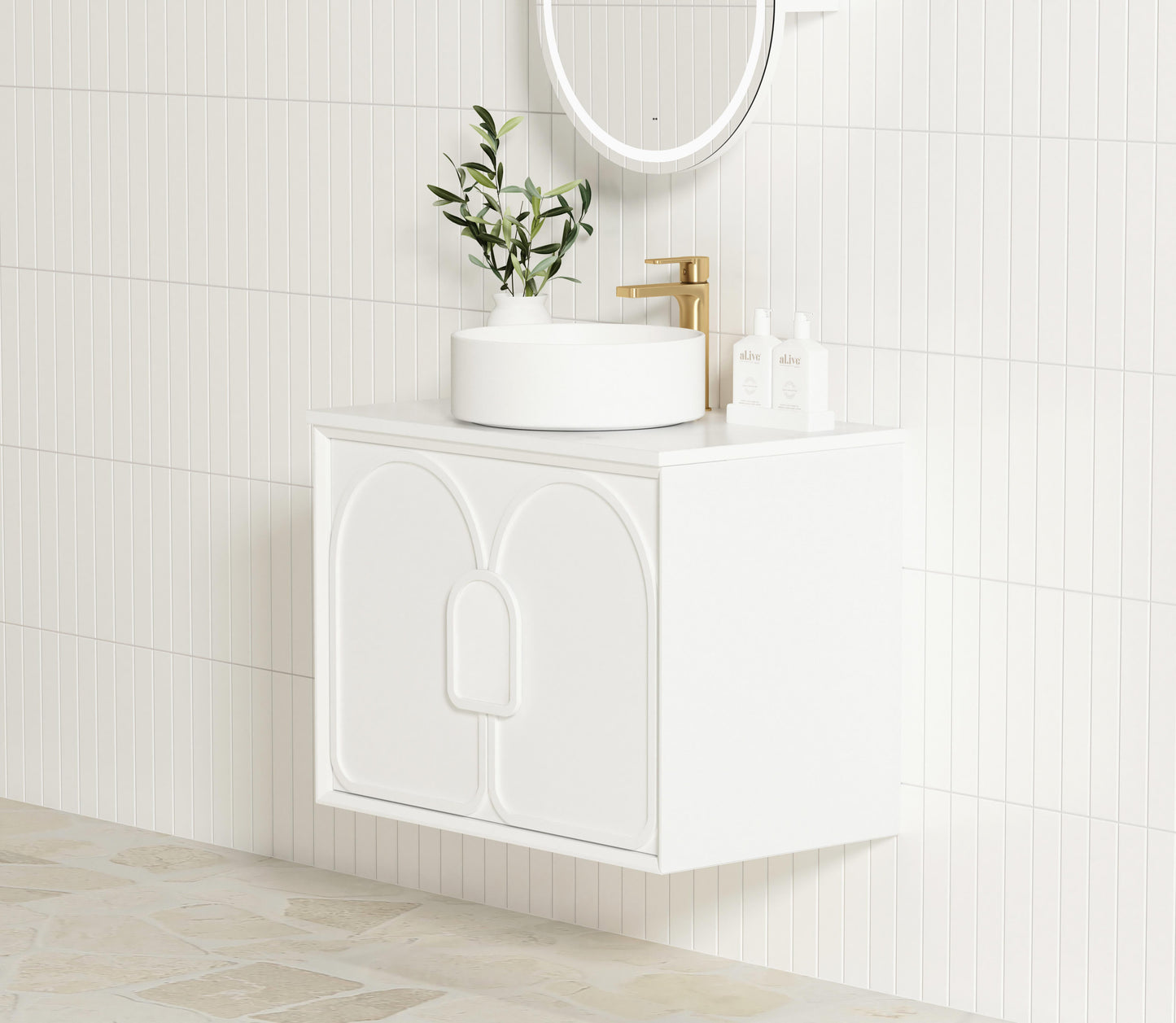 Laguna Mk II 750mm Matte White Wall Hung Cabinet Only