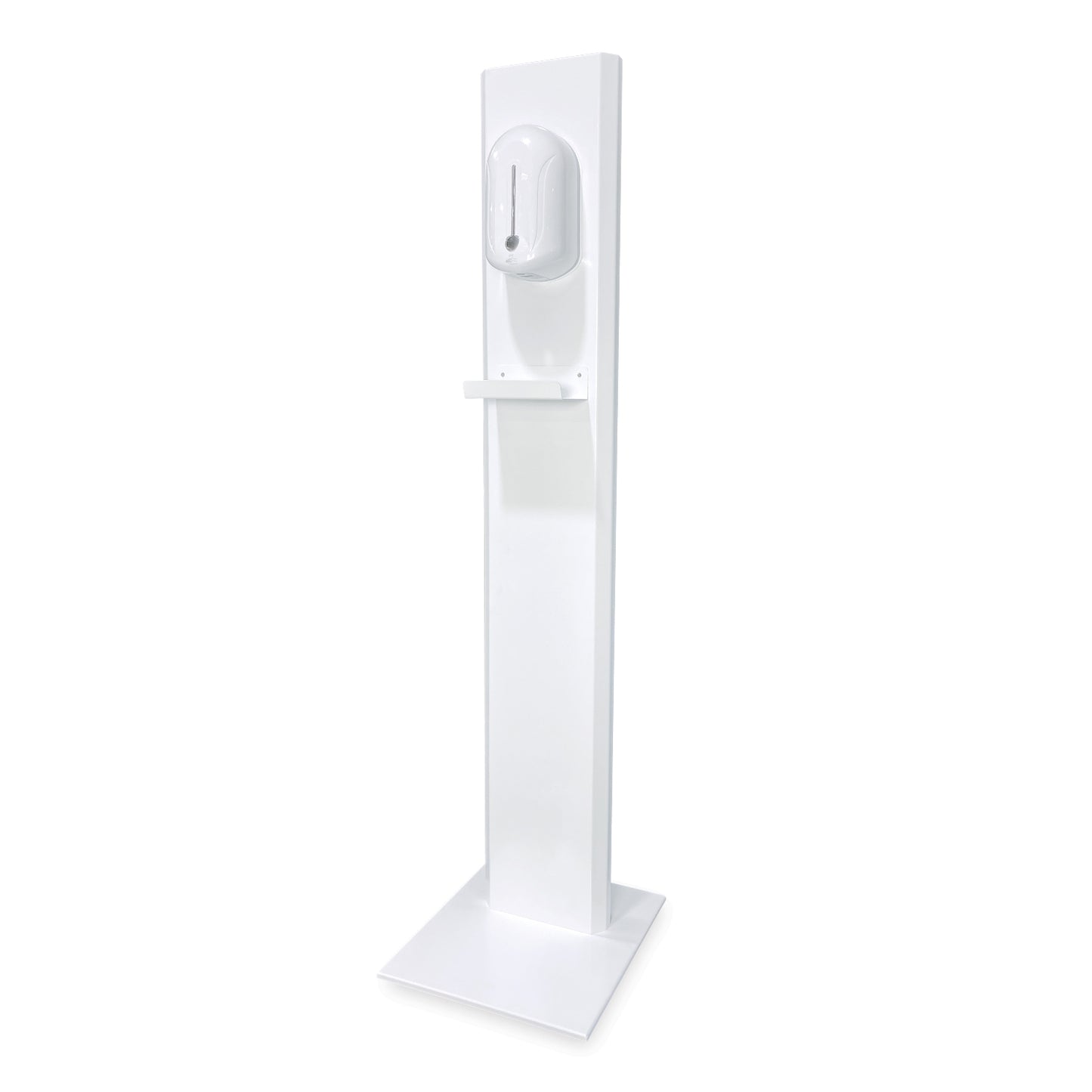 250mm W  Free Standing  68010 Sanitiser Stand  - 250mm W x 1500mm H  - White