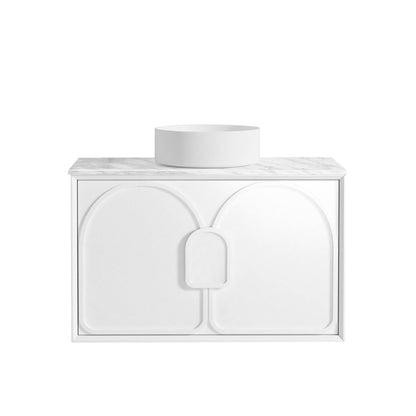 Laguna Mk II 900mm Matte White Wall Hung Cabinet Only
